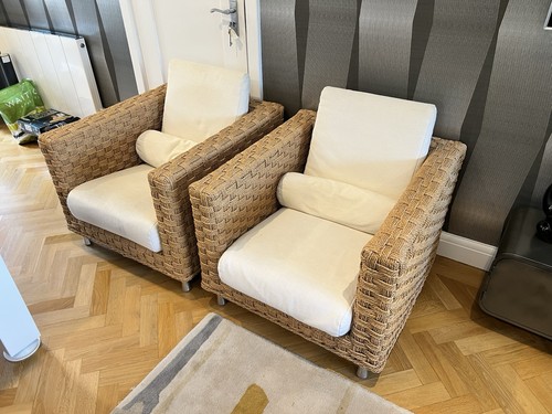 Pair wicky chairs ligne - pair, of