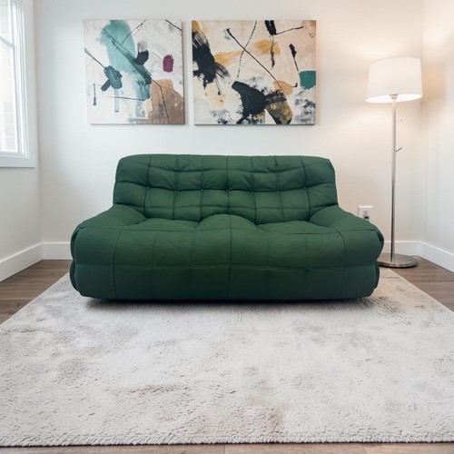 Sofa settee green ligne - sofa,