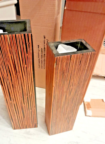 Ligne roset wood vase set - vase, rare