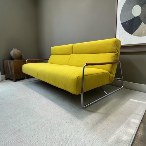 Sofa bed settee yellow - settee,