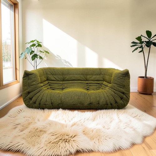 Sofa settee yellow - , black
