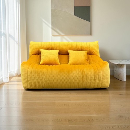 Sofa settee yellow seater - sofa,